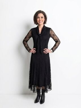 Vintage April Cornell Romantic Whimsigoth Victorian Lace Dress